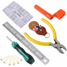 Load image into Gallery viewer, Guitar Repair Tool Set, File Wrench, Chord Cut And Winder, Frets Polishing, Guitar Repair Kit