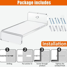 Load image into Gallery viewer, YX075 6pcs / Set Acrylic Storage Rack Anime Ornaments Wall Mounted Display Bracket, YX075