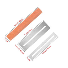 Load image into Gallery viewer, Guitar Neck Measuring Ruler Guitar Sharpening File Guitar Neck Notch Ruler Fret Polishing Pad, Guitar Neck Measuring Ruler