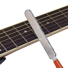 Load image into Gallery viewer, Guitar Neck Measuring Ruler Guitar Sharpening File Guitar Neck Notch Ruler Fret Polishing Pad, Guitar Neck Measuring Ruler