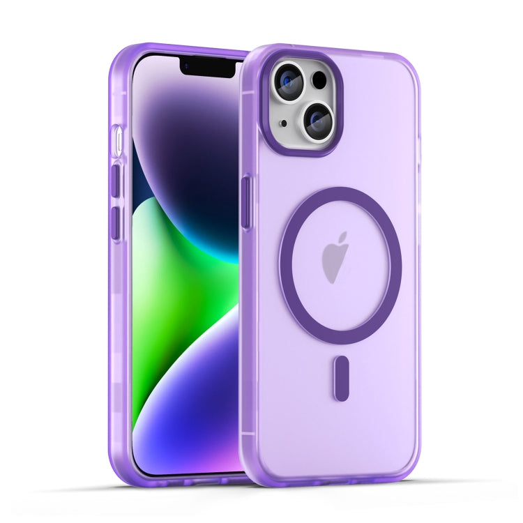 MagSafe Frosted Translucent TPU + PC Full Coverage Phone Case, For iPhone 15 Plus, For iPhone 15, For iPhone 14 Plus, For iPhone 14, For iPhone 14 Pro