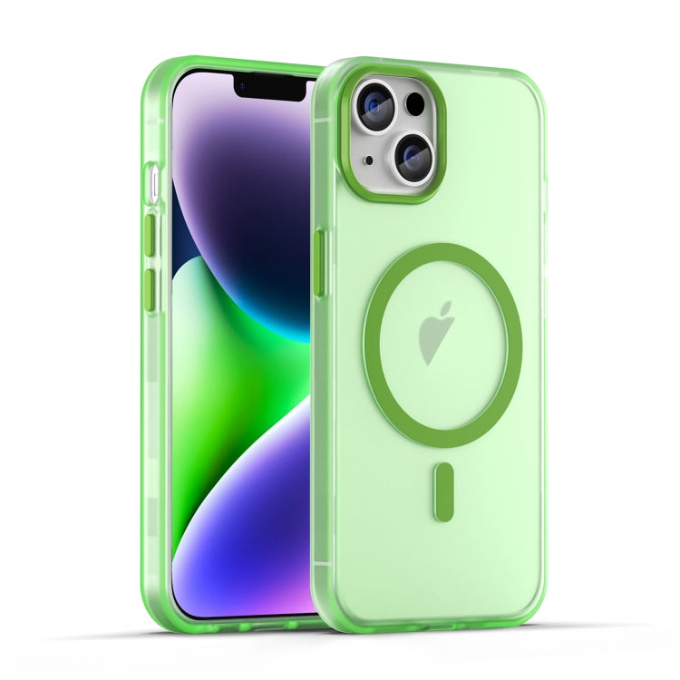 MagSafe Frosted Translucent TPU + PC Full Coverage Phone Case, For iPhone 15 Plus, For iPhone 15, For iPhone 14 Plus, For iPhone 14, For iPhone 14 Pro