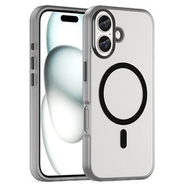 MagSafe Frosted Translucent TPU + PC Full Coverage Phone Case, For iPhone 16 Plus, For iPhone 16, For iPhone 15 Pro Max, For iPhone 15 Pro, For iPhone 15 Plus