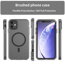 Load image into Gallery viewer, MagSafe Frosted Translucent TPU + PC Full Coverage Phone Case, For iPhone 12, For iPhone 12 Pro Max, For iPhone 12 Pro, For iPhone 11 Pro Max, For iPhone 11