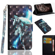 Load image into Gallery viewer, 3D Painting Pattern Horizontal Flip TPU + PU Leather Case with Holder &amp; Card Slots &amp; Wallet &amp; Lanyard, For iPhone 11 Pro Max, For iPhone 11 Pro, For iPhone 11, For iPhone SE 2022 / SE 2020 / 8 / 7