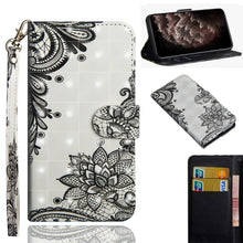 Load image into Gallery viewer, 3D Painting Pattern Horizontal Flip TPU + PU Leather Case with Holder &amp; Card Slots &amp; Wallet &amp; Lanyard, For iPhone 11 Pro Max, For iPhone 11 Pro, For iPhone 11, For iPhone SE 2022 / SE 2020 / 8 / 7
