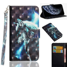 Load image into Gallery viewer, 3D Painting Pattern Horizontal Flip TPU + PU Leather Case with Holder &amp; Card Slots &amp; Wallet &amp; Lanyard, For iPhone 11 Pro Max, For iPhone 11 Pro, For iPhone 11, For iPhone SE 2022 / SE 2020 / 8 / 7