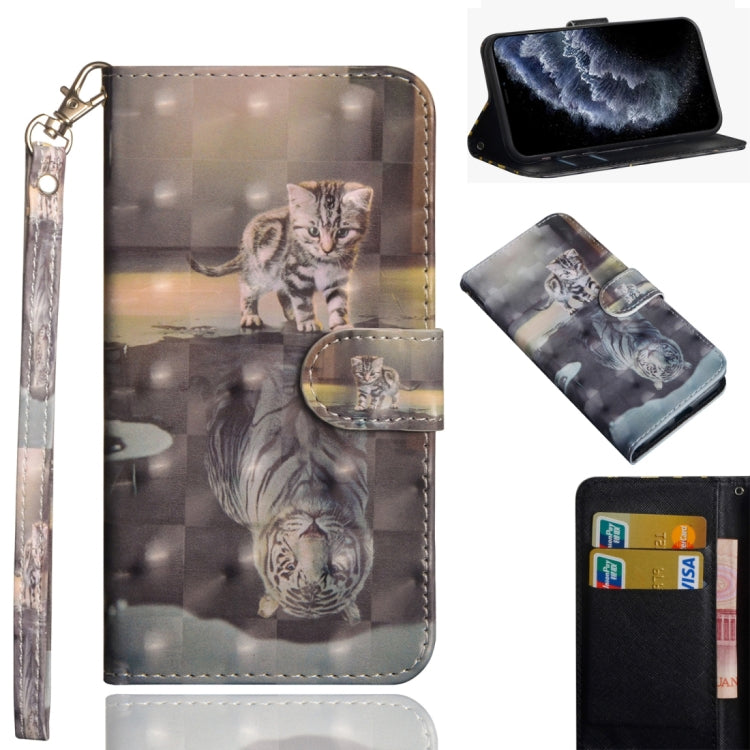 3D Painting Pattern Horizontal Flip TPU + PU Leather Case with Holder & Card Slots & Wallet & Lanyard, For iPhone 11 Pro Max, For iPhone 11 Pro, For iPhone 11, For iPhone SE 2022 / SE 2020 / 8 / 7