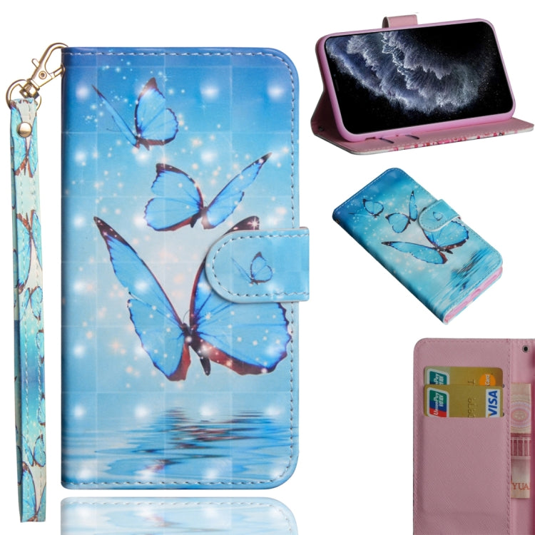 3D Painting Pattern Horizontal Flip TPU + PU Leather Case with Holder & Card Slots & Wallet & Lanyard, For iPhone 11 Pro Max, For iPhone 11 Pro, For iPhone 11, For iPhone SE 2022 / SE 2020 / 8 / 7
