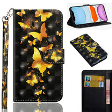 Load image into Gallery viewer, 3D Painting Pattern Horizontal Flip TPU + PU Leather Case with Holder &amp; Card Slots &amp; Wallet &amp; Lanyard, For iPhone 11 Pro Max, For iPhone 11 Pro, For iPhone 11, For iPhone SE 2022 / SE 2020 / 8 / 7