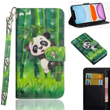 Load image into Gallery viewer, 3D Painting Pattern Horizontal Flip TPU + PU Leather Case with Holder &amp; Card Slots &amp; Wallet &amp; Lanyard, For iPhone 11 Pro Max, For iPhone 11 Pro, For iPhone 11, For iPhone SE 2022 / SE 2020 / 8 / 7