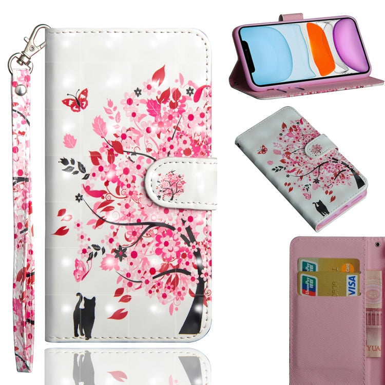 3D Painting Pattern Horizontal Flip TPU + PU Leather Case with Holder & Card Slots & Wallet & Lanyard, For iPhone 11 Pro Max, For iPhone 11 Pro, For iPhone 11, For iPhone SE 2022 / SE 2020 / 8 / 7