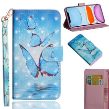 Load image into Gallery viewer, 3D Painting Pattern Horizontal Flip TPU + PU Leather Case with Holder &amp; Card Slots &amp; Wallet &amp; Lanyard, For iPhone 11 Pro Max, For iPhone 11 Pro, For iPhone 11, For iPhone SE 2022 / SE 2020 / 8 / 7