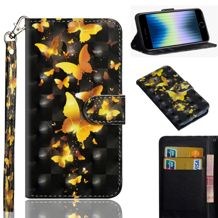 3D Painting Pattern Horizontal Flip TPU + PU Leather Case with Holder & Card Slots & Wallet & Lanyard, For iPhone 11 Pro Max, For iPhone 11 Pro, For iPhone 11, For iPhone SE 2022 / SE 2020 / 8 / 7