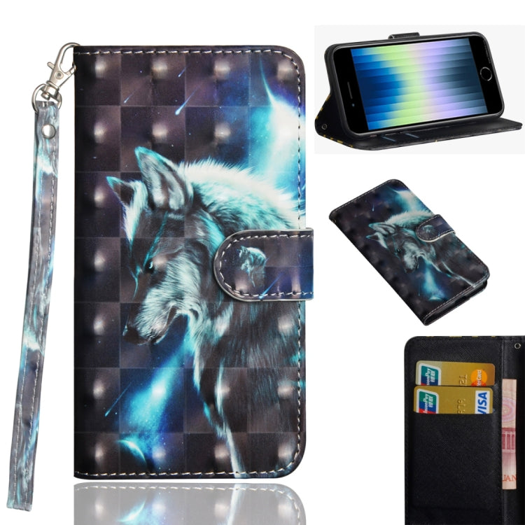3D Painting Pattern Horizontal Flip TPU + PU Leather Case with Holder & Card Slots & Wallet & Lanyard, For iPhone 11 Pro Max, For iPhone 11 Pro, For iPhone 11, For iPhone SE 2022 / SE 2020 / 8 / 7