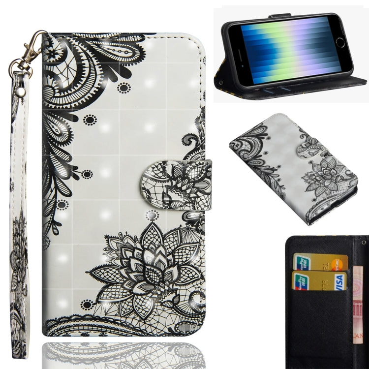 3D Painting Pattern Horizontal Flip TPU + PU Leather Case with Holder & Card Slots & Wallet & Lanyard, For iPhone 11 Pro Max, For iPhone 11 Pro, For iPhone 11, For iPhone SE 2022 / SE 2020 / 8 / 7