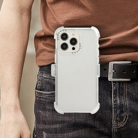 Frosted PC+TPU Phone Case with Back Clip, For iPhone 11 Pro Max, For iPhone 11, For iPhone 11 Pro