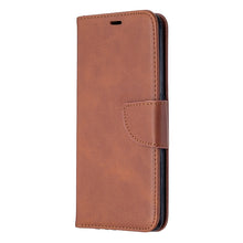 Load image into Gallery viewer, Retro Lambskin Texture Pure Color Horizontal Flip PU Leather Case with Holder &amp; Card Slots &amp; Wallet &amp; Lanyard