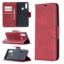 Load image into Gallery viewer, Retro Lambskin Texture Pure Color Horizontal Flip PU Leather Case with Holder &amp; Card Slots &amp; Wallet &amp; Lanyard