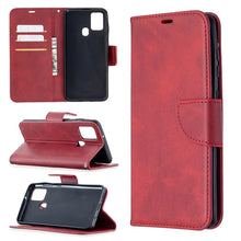 Load image into Gallery viewer, Retro Lambskin Texture Pure Color Horizontal Flip PU Leather Case with Holder &amp; Card Slots &amp; Wallet &amp; Lanyard