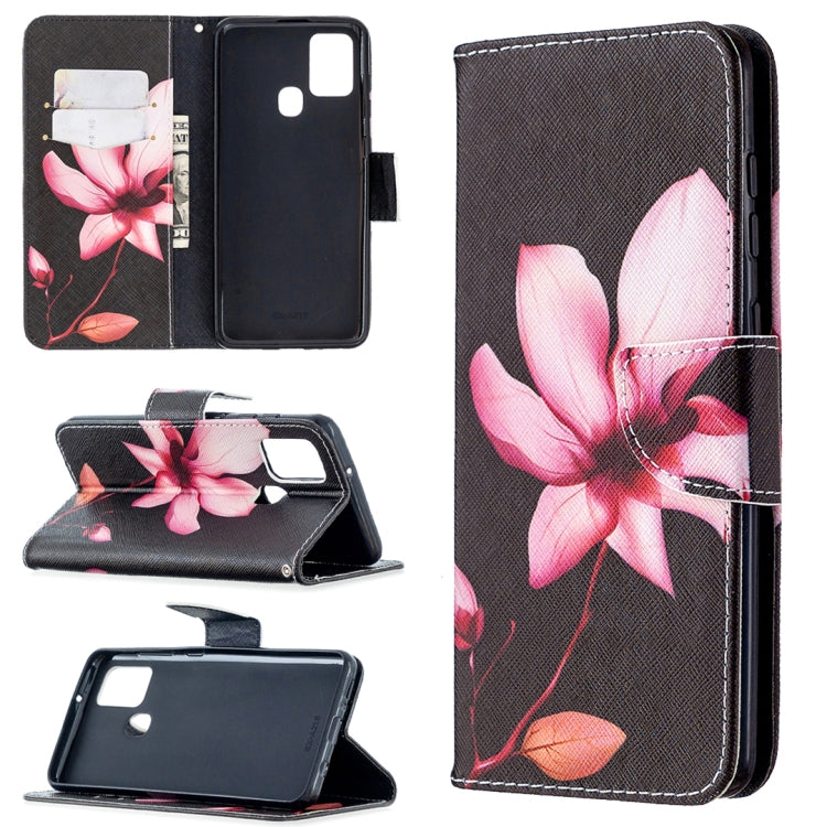 Colored Drawing Horizontal Flip Leather Case with Holder & Card Slots & Wallet