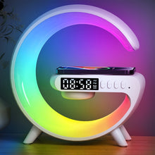 Load image into Gallery viewer, G69 G Shape Smart Bluetooth Speaker Support Wireless Charger &amp; Alarm Clock &amp; Wake-up Light, G69 (Black), G69 (White)