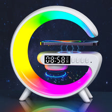 Load image into Gallery viewer, G69 G Shape Smart Bluetooth Speaker Support Wireless Charger &amp; Alarm Clock &amp; Wake-up Light, G69 (Black), G69 (White)
