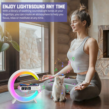 Load image into Gallery viewer, G69 G Shape Smart Bluetooth Speaker Support Wireless Charger &amp; Alarm Clock &amp; Wake-up Light, G69 (Black), G69 (White)