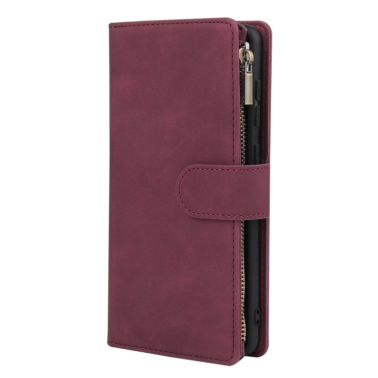 Multifunctional Horizontal Flip Leather Case, with Card Slot & Holder & Zipper Wallet & Photo Frame