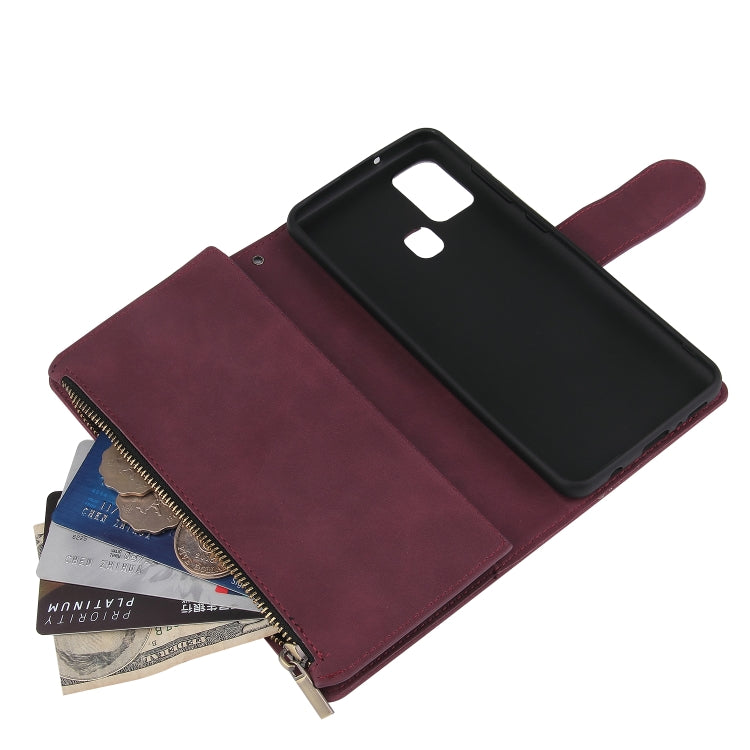 Multifunctional Horizontal Flip Leather Case, with Card Slot & Holder & Zipper Wallet & Photo Frame