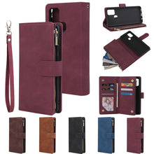 Load image into Gallery viewer, Multifunctional Horizontal Flip Leather Case, with Card Slot &amp; Holder &amp; Zipper Wallet &amp; Photo Frame