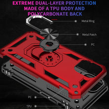 Load image into Gallery viewer, Shockproof TPU + PC Protective Case with 360 Degree Rotating Holder, For iPhone 12 Pro Max, For iPhone 12 / 12 Pro, For iPhone 12 mini, For Xiaomi Redmi 9, For Huawei Y7p / P40 Lite E, For Samsung Galaxy Note20, For Samsung Galaxy Note20 Ultra