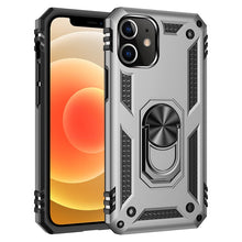 Load image into Gallery viewer, Shockproof TPU + PC Protective Case with 360 Degree Rotating Holder, For iPhone 12 Pro Max, For iPhone 12 / 12 Pro, For iPhone 12 mini, For Xiaomi Redmi 9, For Huawei Y7p / P40 Lite E, For Samsung Galaxy Note20, For Samsung Galaxy Note20 Ultra