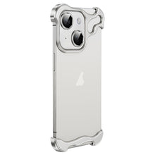 Load image into Gallery viewer, Frameless Metal Corner Pad Phone Case with Lens Film, For iPhone 13 Pro, For iPhone 13