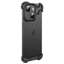 Load image into Gallery viewer, Frameless Metal Corner Pad Phone Case with Lens Film, For iPhone 13 Pro, For iPhone 13