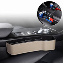 Load image into Gallery viewer, Car Multi-functional Console Box Cup Holder Seat Gap Side Storage Box, Leather Style, Brown Front Passenger Seat, Beige Front Passenger Seat, Black Front Passenger Seat, Black Main Driver Seat, Beige Main Driver Seat, Brown Main Driver Seat