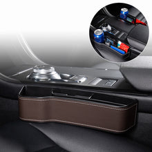 Load image into Gallery viewer, Car Multi-functional Console Box Cup Holder Seat Gap Side Storage Box, Leather Style, Brown Front Passenger Seat, Beige Front Passenger Seat, Black Front Passenger Seat, Black Main Driver Seat, Beige Main Driver Seat, Brown Main Driver Seat