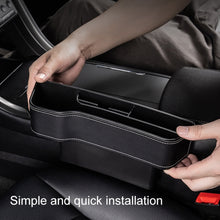 Load image into Gallery viewer, Car Multi-functional Console Box Cup Holder Seat Gap Side Storage Box, Leather Style, Brown Front Passenger Seat, Beige Front Passenger Seat, Black Front Passenger Seat, Black Main Driver Seat, Beige Main Driver Seat, Brown Main Driver Seat