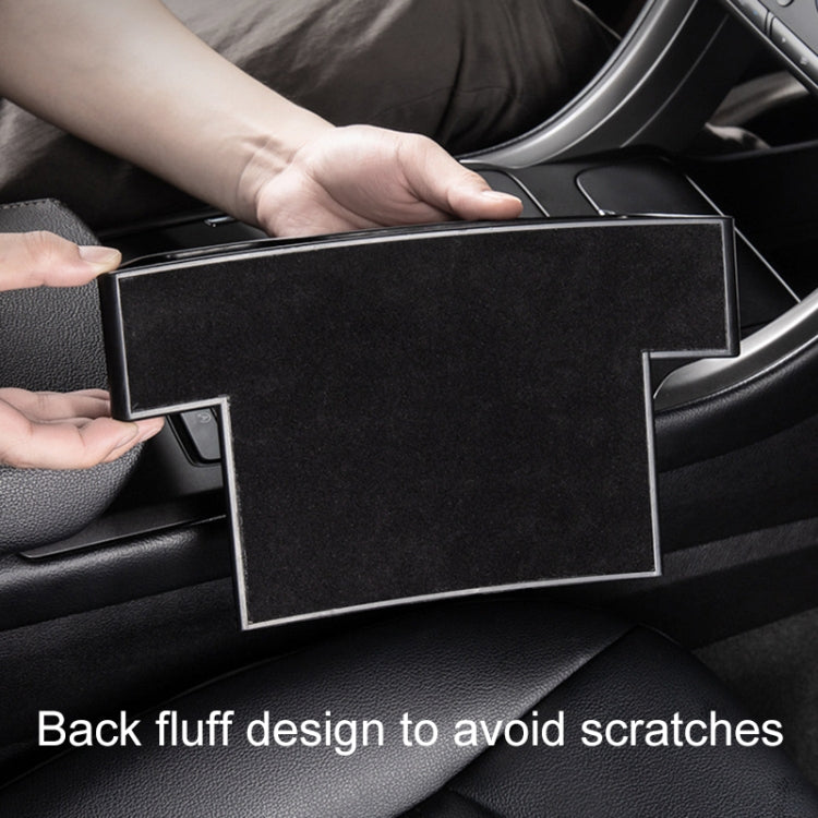 Car Multi-functional Console Box Cup Holder Seat Gap Side Storage Box, Leather Style, Brown Front Passenger Seat, Beige Front Passenger Seat, Black Front Passenger Seat, Black Main Driver Seat, Beige Main Driver Seat, Brown Main Driver Seat