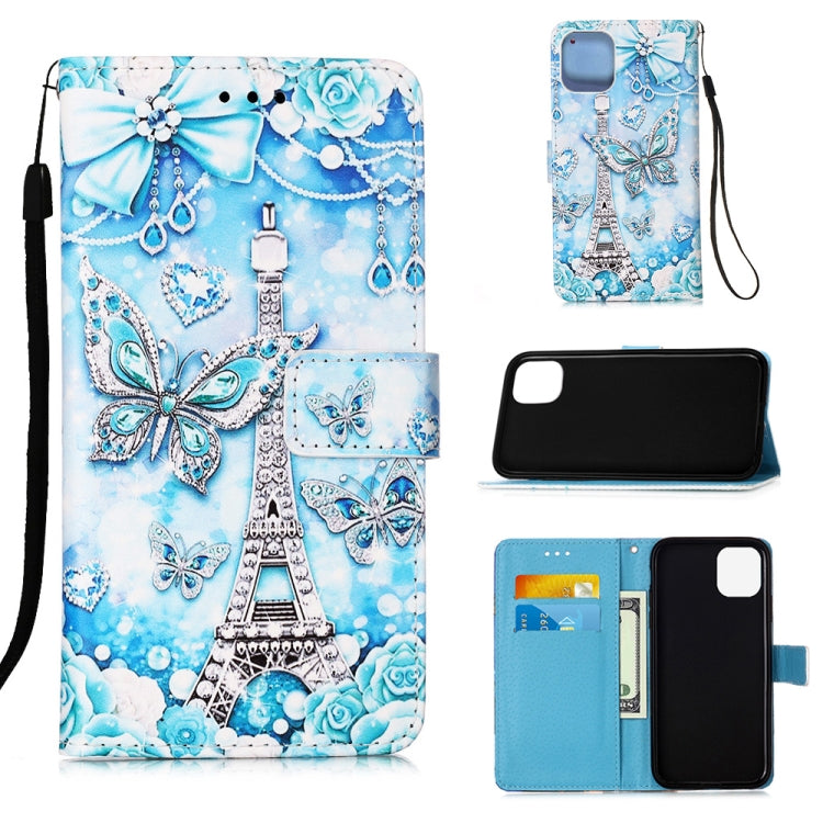 Painted Flat Texture Leather Case with Lanyard & Card Slot & Wallet & Holder, For iPhone 12 mini, For iPhone 12 / 12 Pro, For iPhone 12 Pro Max
