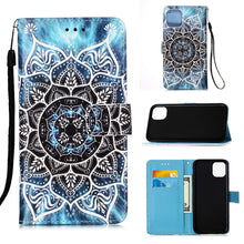 Load image into Gallery viewer, Painted Flat Texture Leather Case with Lanyard &amp; Card Slot &amp; Wallet &amp; Holder, For iPhone 12 mini, For iPhone 12 / 12 Pro, For iPhone 12 Pro Max