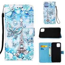 Load image into Gallery viewer, Painted Flat Texture Leather Case with Lanyard &amp; Card Slot &amp; Wallet &amp; Holder, For iPhone 12 mini, For iPhone 12 / 12 Pro, For iPhone 12 Pro Max