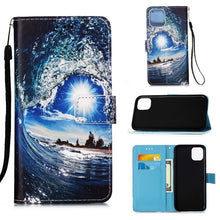Load image into Gallery viewer, Painted Flat Texture Leather Case with Lanyard &amp; Card Slot &amp; Wallet &amp; Holder, For iPhone 12 mini, For iPhone 12 / 12 Pro, For iPhone 12 Pro Max