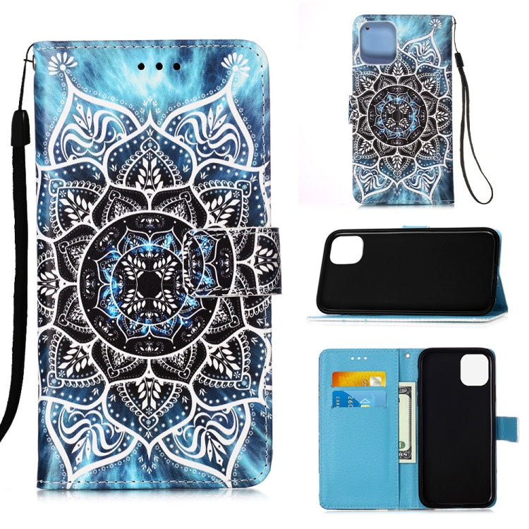 Painted Flat Texture Leather Case with Lanyard & Card Slot & Wallet & Holder, For iPhone 12 mini, For iPhone 12 / 12 Pro, For iPhone 12 Pro Max