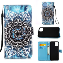 Load image into Gallery viewer, Painted Flat Texture Leather Case with Lanyard &amp; Card Slot &amp; Wallet &amp; Holder, For iPhone 12 mini, For iPhone 12 / 12 Pro, For iPhone 12 Pro Max