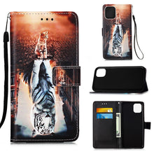 Load image into Gallery viewer, Painted Flat Texture Leather Case with Lanyard &amp; Card Slot &amp; Wallet &amp; Holder, For iPhone 12 mini, For iPhone 12 / 12 Pro, For iPhone 12 Pro Max
