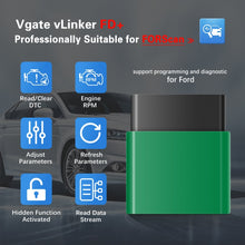 Load image into Gallery viewer, Vgate VLINKER FD + V2.2 Bluetooth 4.0 Car OBD Fault Diagnosis Detector, FD + V2.2 Bluetooth 4.0
