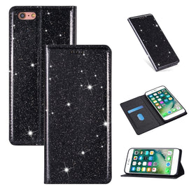 Ultrathin Glitter Magnetic Horizontal Flip Leather Case with Holder & Card Slots, For iPhone 6 Plus, For iPhone 8 / 7, For iPhone 8 Plus / 7 Plus, For iPhone 11, For iPhone 11 Pro, For iPhone 11 Pro Max, For iPhone X / XS, For iPhone XS Max