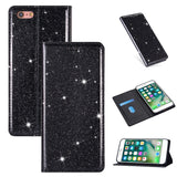 Ultrathin Glitter Magnetic Horizontal Flip Leather Case with Holder & Card Slots, For iPhone 6 Plus, For iPhone 8 / 7, For iPhone 8 Plus / 7 Plus, For iPhone 11, For iPhone 11 Pro, For iPhone 11 Pro Max, For iPhone X / XS, For iPhone XS Max