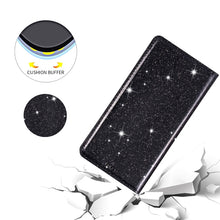 Load image into Gallery viewer, Ultrathin Glitter Magnetic Horizontal Flip Leather Case with Holder &amp; Card Slots, For iPhone XR